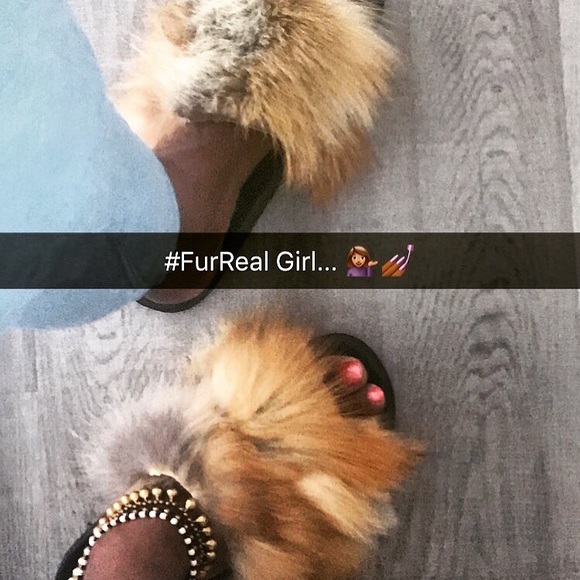 Real fur slippers - Picture 5 of 6